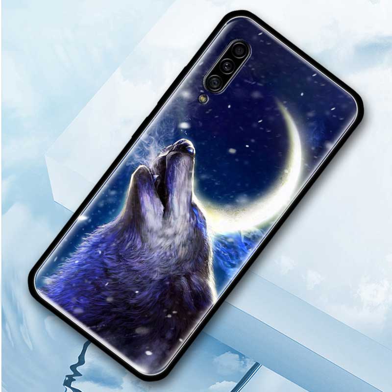 

Силиконовый чехол Moon Roaring Wolf для Samsung Galaxy A51 A71 A50 A21s A10 A20e A30 A40 A70 A31 A41 A52 A12, мягкая задняя крышка Fundas Samsung A10