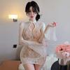 Sexy Underwear New Chinese Tearable Perspective Jacquard Mesh Cheongsam Sexy Pure Desire Qqny