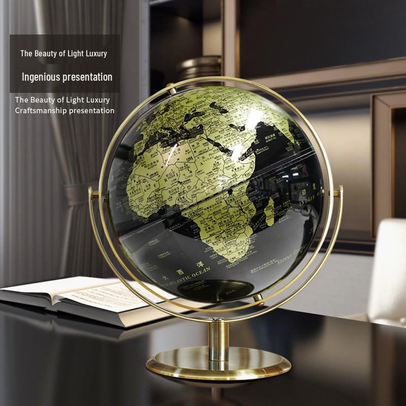 European Globe Desktop Ornament for Office Decor