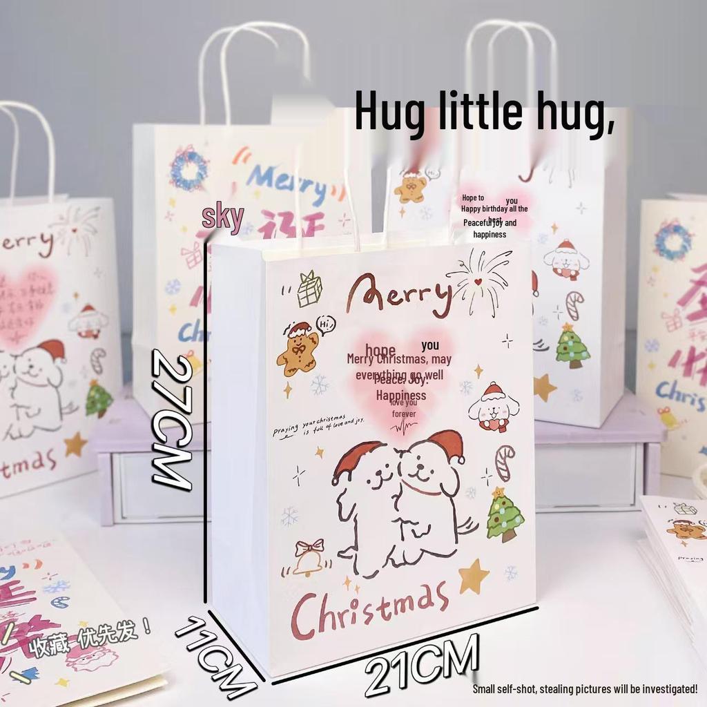 Cute Cartoon Kraft Paper Tote for Jewelry & Small Gifts