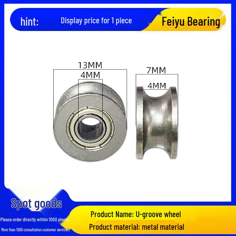 V-Shape Bearing Pulley, Steel Wire Rope Roller, Crane Hardware, U-Shape Groove Wheel.
