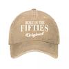 Vintage Built In The Fifties Original Multiple Colors  New Vintage Washed Cotton Baseball Cap Parent Kids Sun Hats