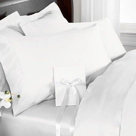 Home Egyptian Luxury Super Long Cotton Hotel Quality Wide Single Long Size 155x220CM Duvet Cover 600 Thread Count Satin Weave White R.T. - 155220CM