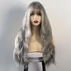 Halloween Long Water Wave Wig Cosplay Women Layered Wigs Orange Brown Gold Curly Wigs  Carnival