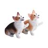 Car Accessories for Kids Dog Doll Mini Animal Resin Figures Miniature Figurines Corgi Model Car Ornament Simulation Dog