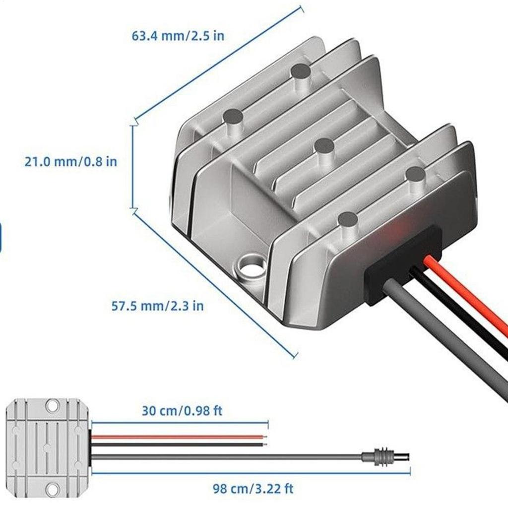 Voltage Converter 12V/24V To 30V 3.5A DC Cable Adapter Transformer DC Boost Adapter For Car RV Truck Outdoor Camper Marine