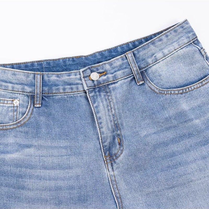 Mens Vintage Straight Leg Jeans Streetwear 2026 Stone Wash Denim Pants
