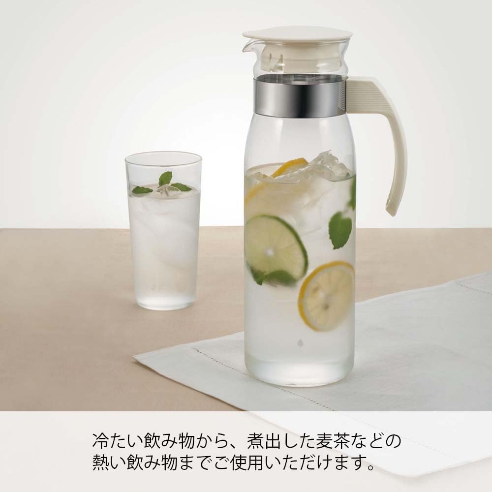 Hario Refrigerator Pot Off-White 1400ml Made In Japan RPLN-14-OW