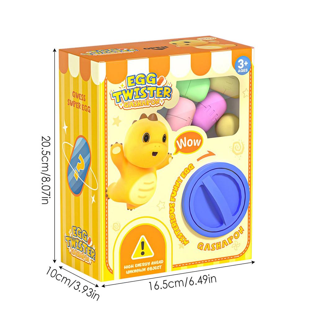 Toy Vending Machine,Egg Twisting Machine,Claw Machine Toy, Versatile Candy Dispenser Machine, Unique Vending Machine with 6 Gashapon for Kids