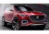 3PCS for MG HS 2019-2023 Center Front Grille Emblem Rear Trunk Badge Shell Sticker Steering Wheel Sticker Shell Accessories VV222