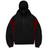 Mens Balaclava Hoodie Double Hooded Zip Jacket Spring Hoodie For Men Windproof Streetwear