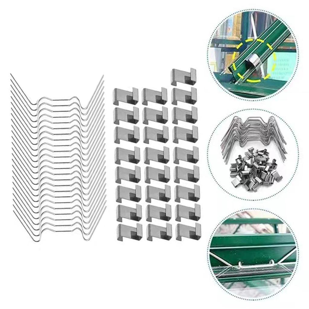 50 Pieces Greenhouse Glass Pane Clips Portable Window Clips Greenhouse Repair