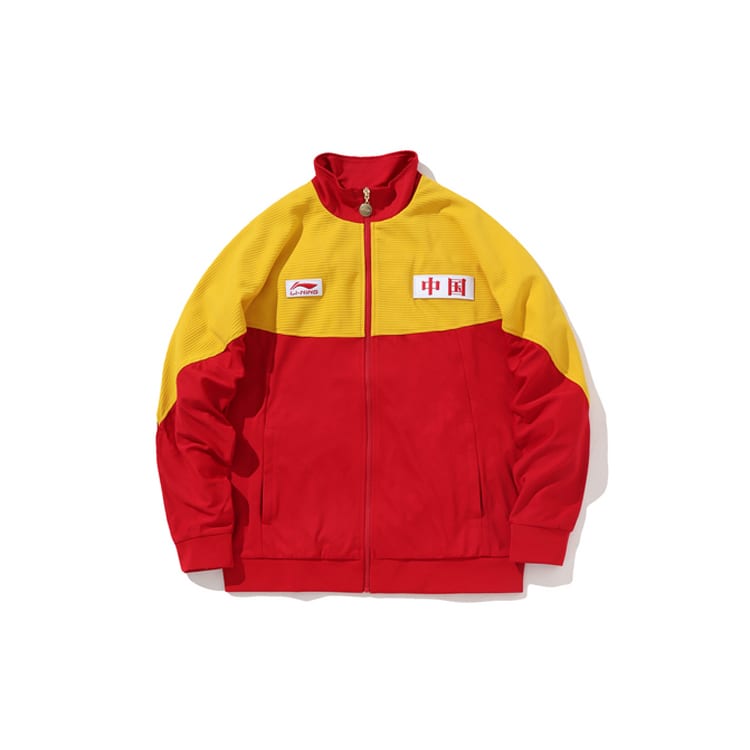 Li Ning Jacket Unisex Red Yellow AWDN787-1