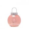 Blush Pink Mercury Glass LED Fairy Light Bauble Ornament - 16cm