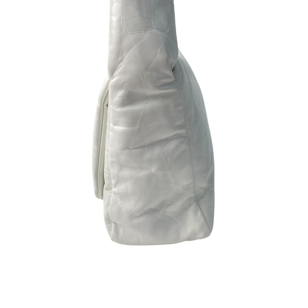 Gebrauchte BALENCIAGA Handtasche weiß/Silber Gummi Damen