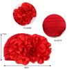 New Woman Muslim Hijab Caps with Big Flower Turban Bonnet Islamic Wrap Head Inner Cap for Hijabs Trendy Headdress 2025 New