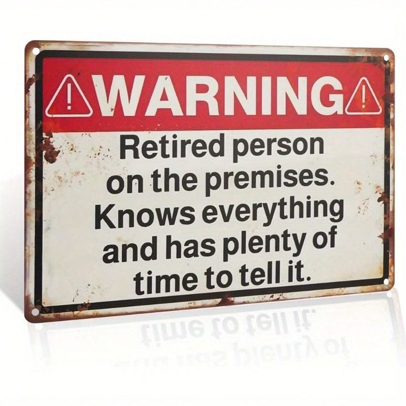 

Retro Metal Tin Sign, Family Living Room Wall Art 20x30cm