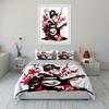 Geisha In Kimono Playing Shamisen Printed Duvet Cover Set1 Duvet Cover+2 Pillowcasemulti Size Bedroom Bedding Decor