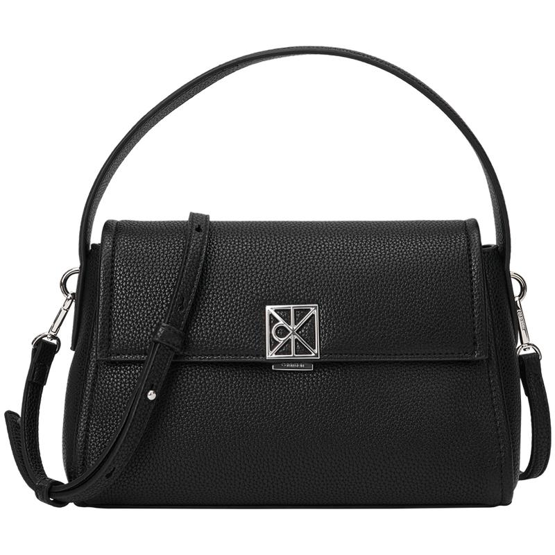

Calvin Klein Elegant Casual Commuter Monogram Letter Flap Synthetic Material Tote Bag Women bags Space-Black 4F3425G-UB1 Basic Set (Bag)
