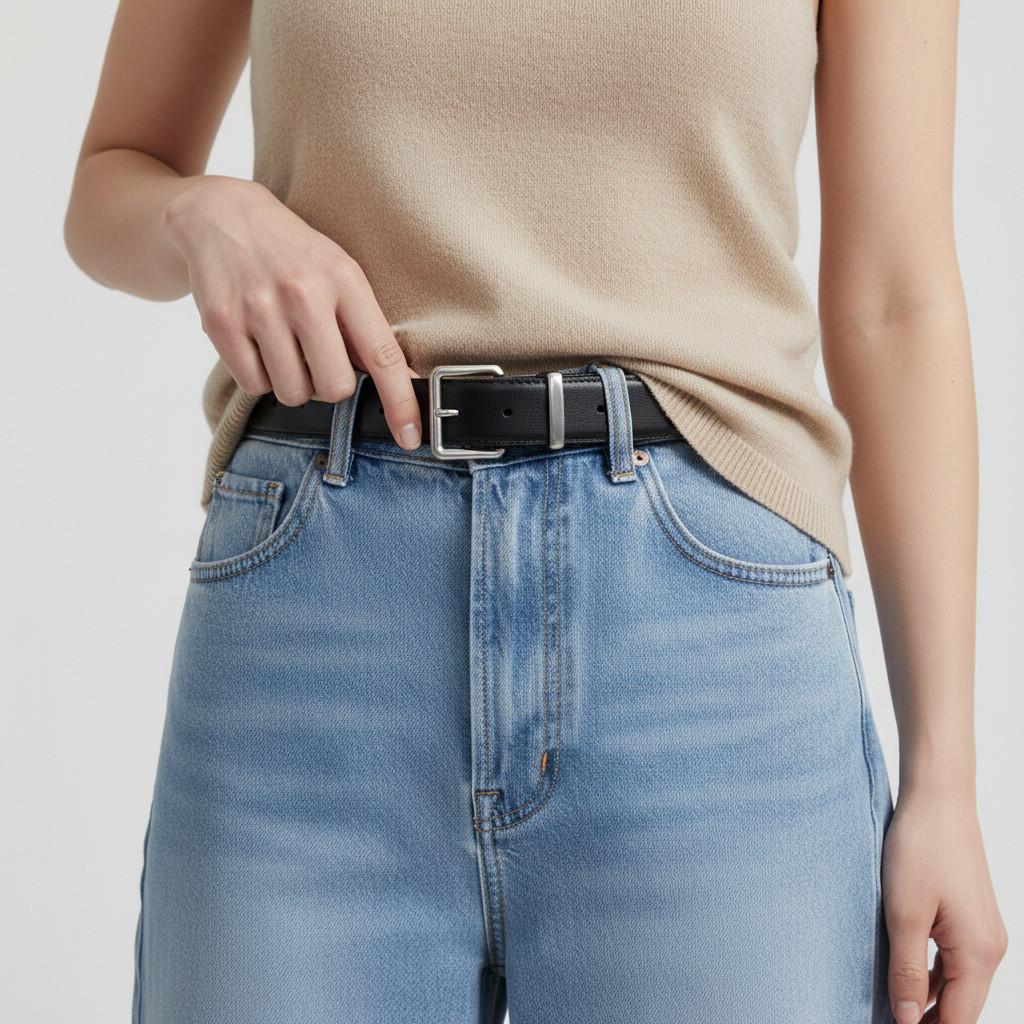 Stylish Womens Leather Belt With Alloy Buckle For Casual And Business Outfits