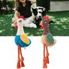 Cotton Rope Dog Toy Plush Rooster With BuiltIn Squeaker for Indoor Entertainment Outdoor Fetching Game Teething Cheing Toy