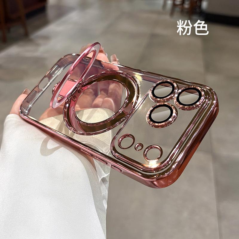 Applicable To Apple iPhone11promax Mobile Phone Case New All-inclusive Magnetic Suction Bracket 11 Four Corners Anti-drop Transparent Case