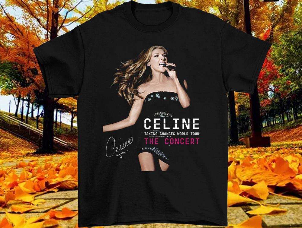Celine Dion The Concert Taking Chances World Tour Unisex TShirt BL2.163 Unisex T-Shirt XL