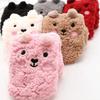 Calzini Pantofola Orsetto Morbidi Calze Animali Carini in Peluche Spesso con Orecchie d'Orso Calde Invernali Antiscivolo per Casa Camera da Letto Soggiorno