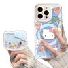 Kitty cat apple 17promax magnetic mobile phone case iPhone17pro with bracket 17 transparent case