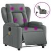 VidaXL Electric Massage Recliner Dark Grey Fabric 3204471