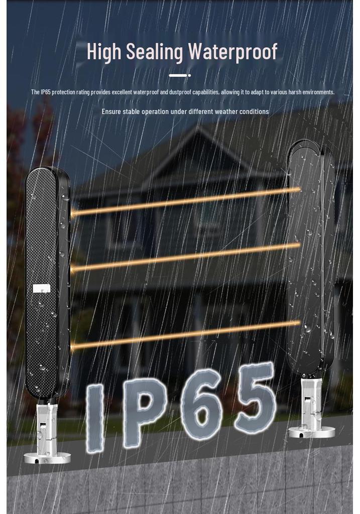 Battery-Powered Wireless Infrared Beam Detector, Outdoor Waterproof Anti-theft Alarm, Easy Installation, No Wiring Needed