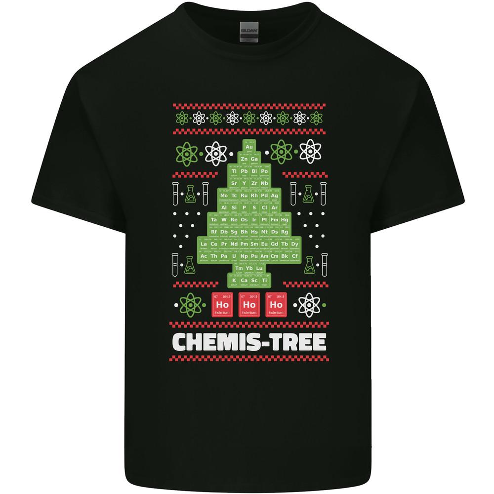 Christmas Chemistry Tree Funny Xmas Science Mens Light Cotton T-Shirt Unisex T-Shirt S