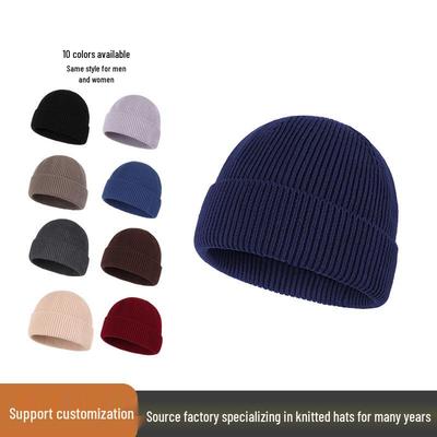 Gorro de punto cálido a prueba de viento: Algodón, Versátil, Protección para los oídos, Adelgazante facial, Gorro frío para adultos del noreste