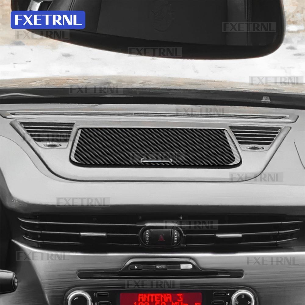 Car Instrument Center Storage For Alfa Romeo Giulietta 940 2011 2012 2013 2014 2015 2016-2020 Real Soft Carbon Fiber Sticker