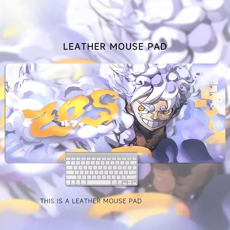 Cartoon  Animation ONE PIECE Monkey D. Luffy Leather Mouse Pad Oversized Animation Two-dimensional Office Computer Desk Pad Waterproof Non-slip Pad