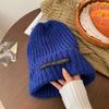 Elegant And Stylish Womens Knit Beanie Warm Cotton Hat With Trendy Design Letter