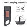 AT5503 ABS Plastic Solar Hand Crank Flashlight Emergency LED Portable Torch for Climbing