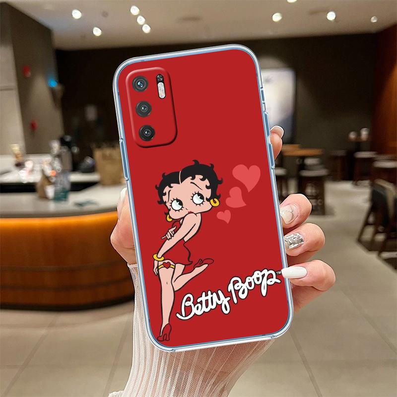 UP10 B-Bettys Art B-Boops Transparent Phone Case for Samsung Galaxy A04 A04S A14 A23 A34 A54 M23 M33 M52 M53