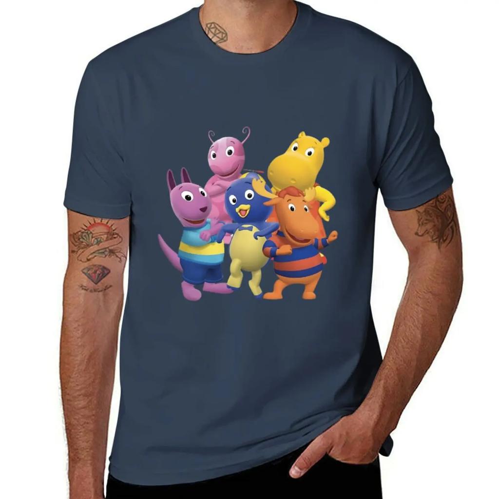 Maglietta Backyardigans per un ragazzo magliette personalizzate ragazzi vestiti con stampa animale per uomo
