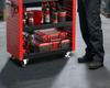 Drawer-Type Workshop Tool Cart: Three-Layer, Multi-functional Hand Cart & Storage Shelf for Car Repair.