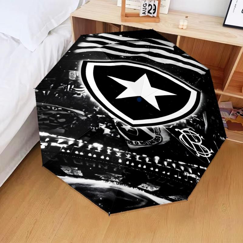 1PC Botafogo De Futebol E Regatas Printed Umbrella Folding Umbrella, Automatic Umbrella 8-Frame for Travel, Camping Fan Gifts Christmas Gifts