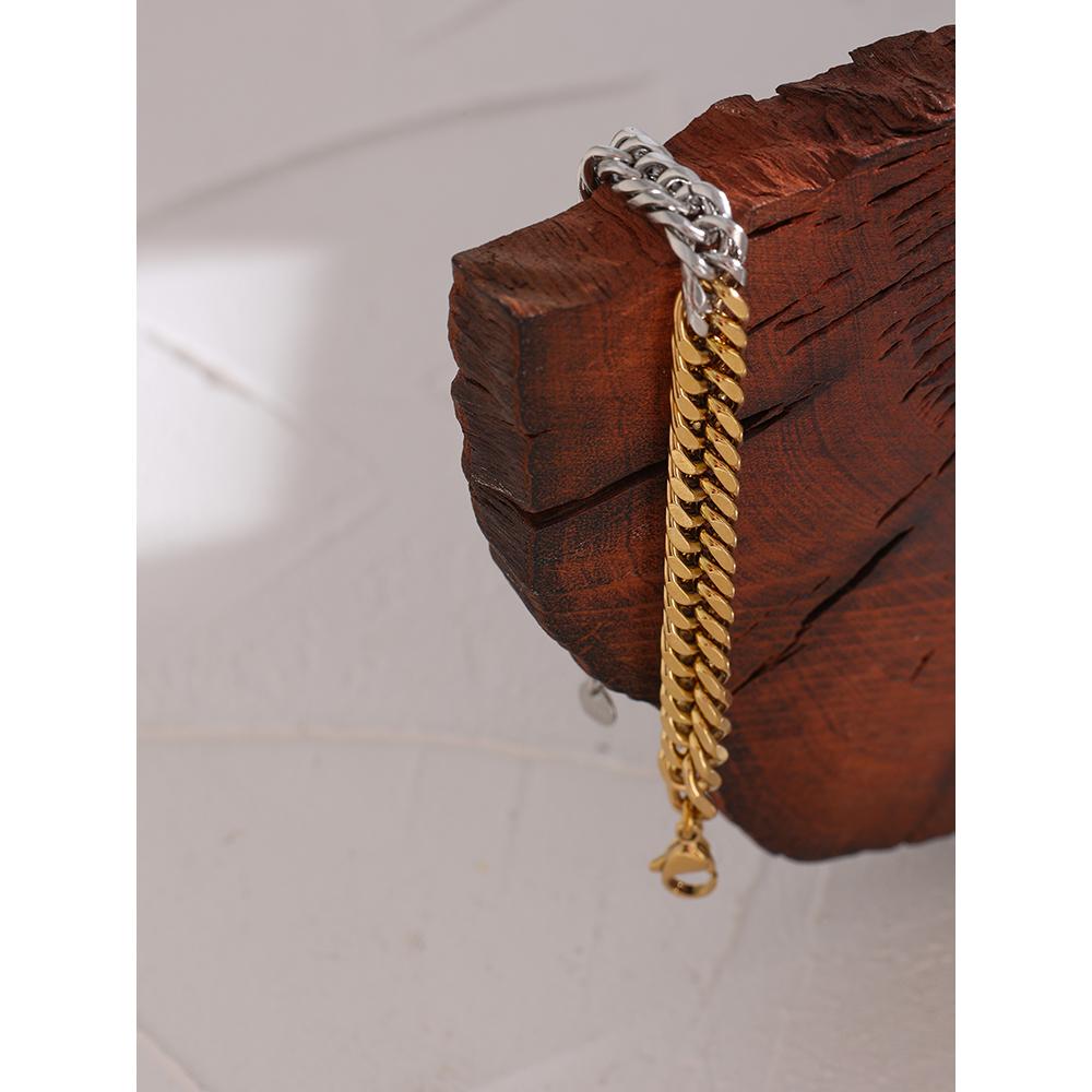 Eetit 316L Stainless Steel Chain Collar Bangle Bracelet for Women