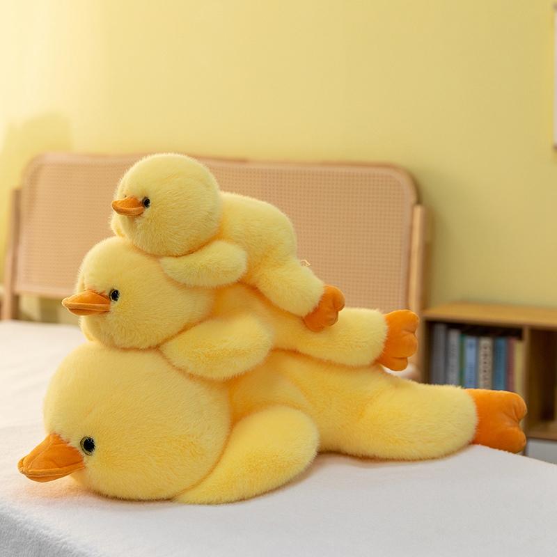 30/40/60cm Cartoon Liggend Vogelbekdier Pluche Pop Kussen Schattige Gele Eend Knuffeldier Huisdecoratie Troostcadeau Voor Kinderen about 30cm