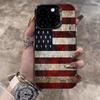 American Flag Pattern Design IMD Phone Case For iPhone 17 16 Pro Max 15 Plus 14 13 12 11 17Air 16E XS X XR Shockproof Hard Cover