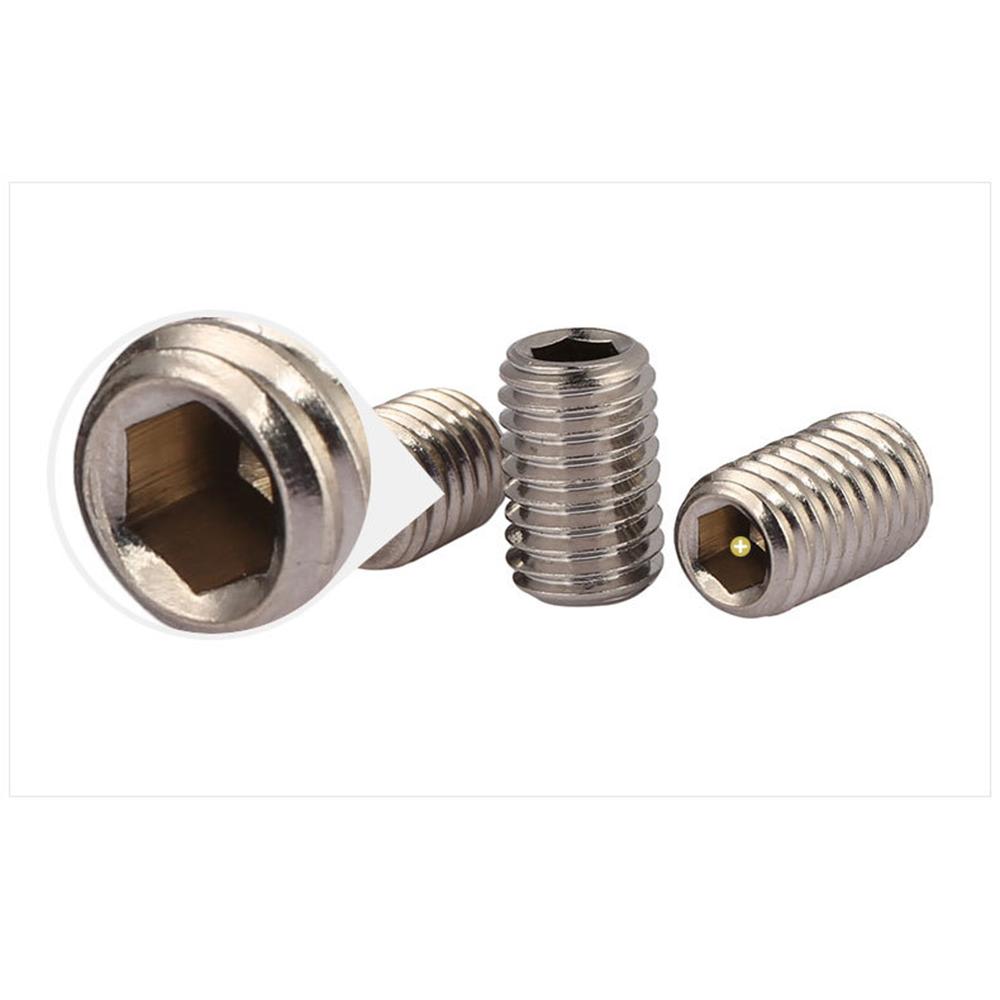 200pcs Hex Grub Screws Kit Set Screws 304 Stainless Steel M3/M4/M5/M6/M8 Grub Screw Assortment
