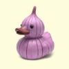Vegetable Duck Statue Whimsical Lettuce Duck Ornament Garden Decor Foliage Texture