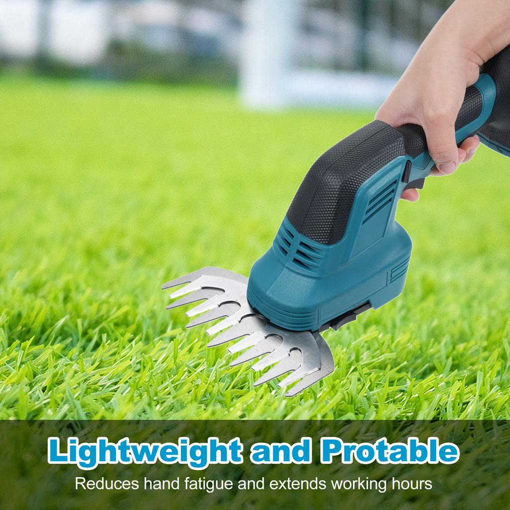 2in1 Grass Shear & Shrubbery Trimmer 21V Handheld Electric Hedge Trimmer & Grass Trimmer Shrub