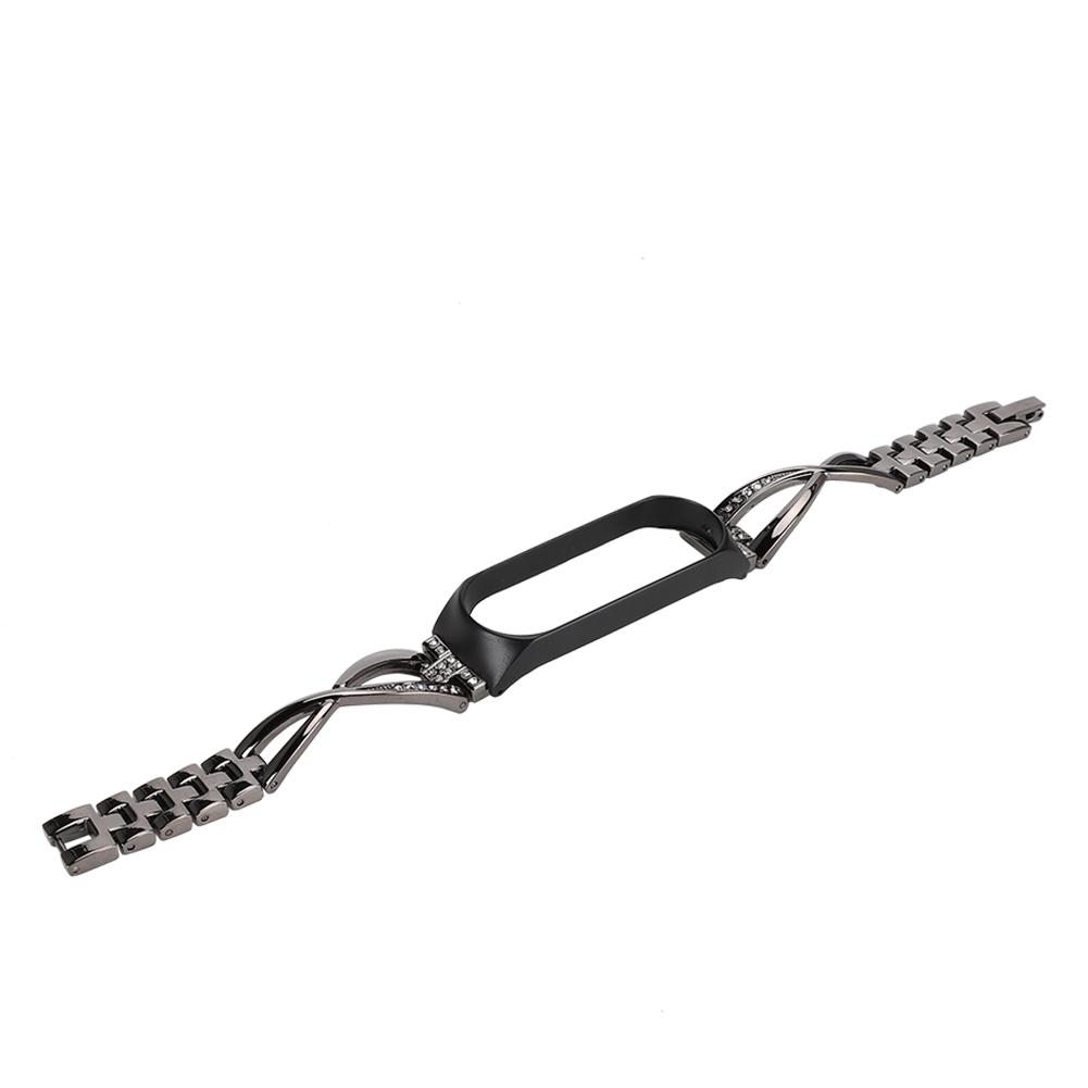 

Metal Fashion Watchband Strap with Rhinestone Replacement for Band 4