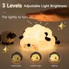 Led Night Light Cute Cartoon Animals Silicone Lamp For Children Kid Touch Sensor Timing Usb Rechargeable For Birthday Gifts