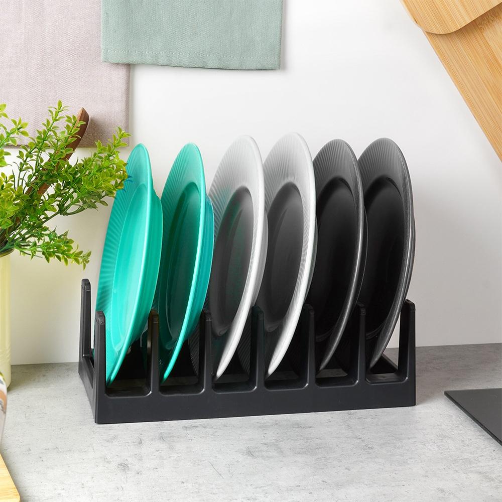 Black Lid Rack for Kitchen Cabinet Drawers